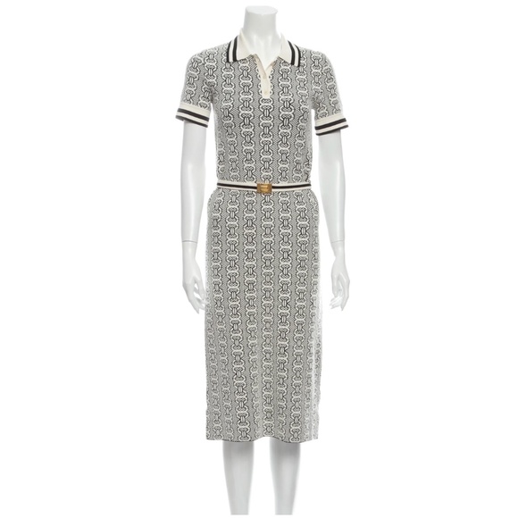 Tory Burch Dresses & Skirts - Tory Burch Gemini Link knit collared shirt dress